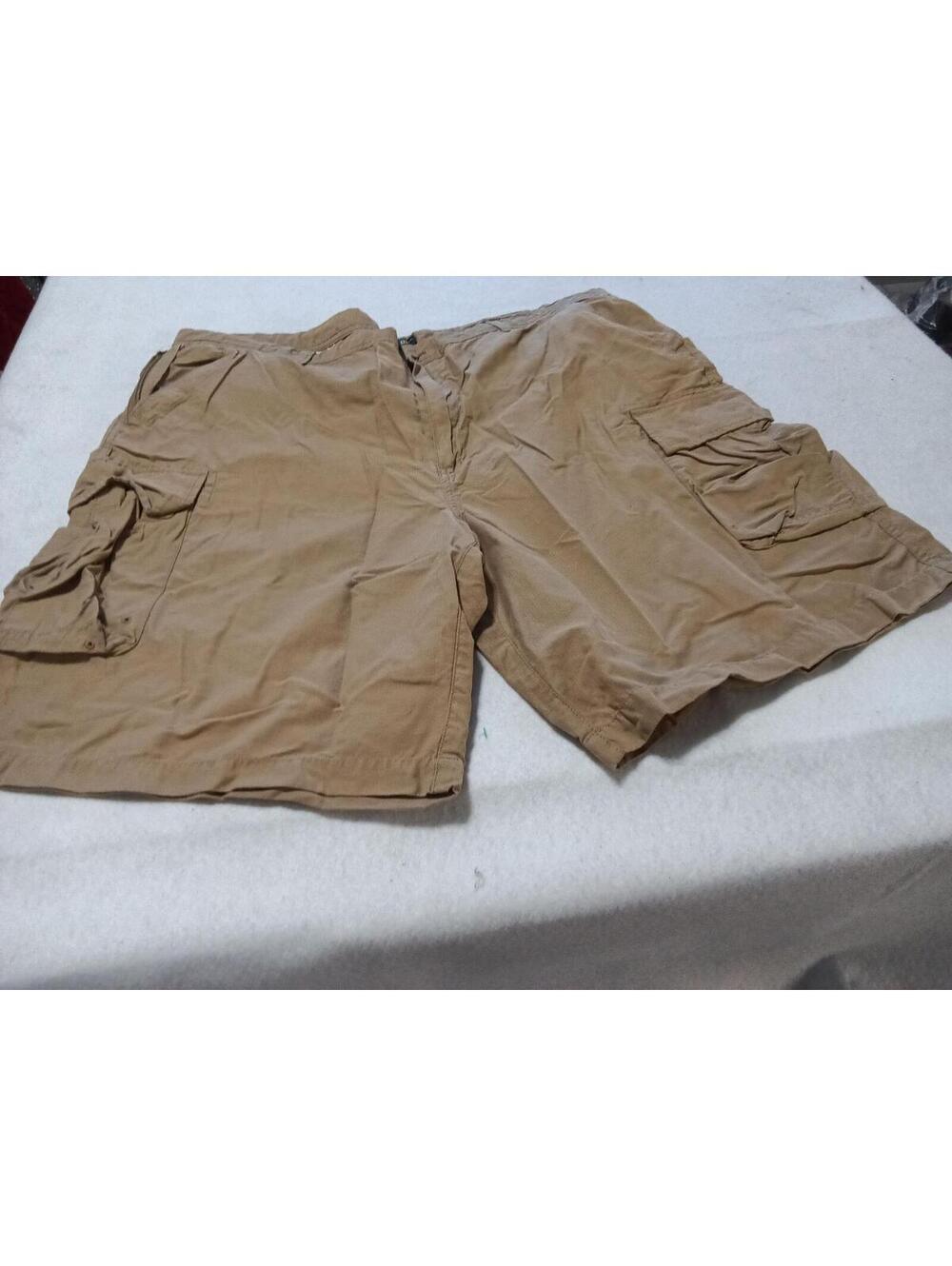 Cherokee Brand Cargo Shorts Men’s 44 Khaki Cotton Nylon